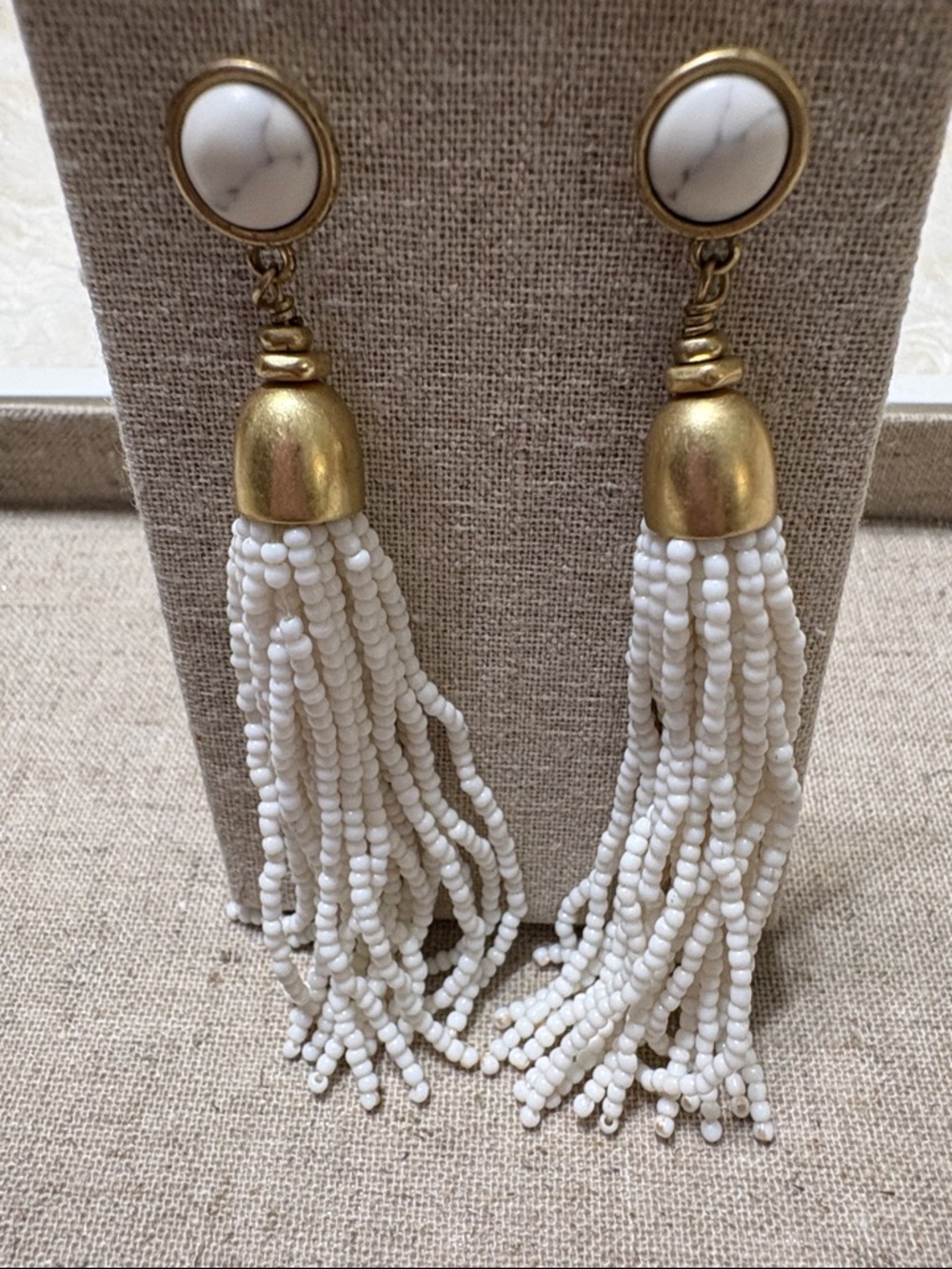 Stella & Dot Tassels Hoops, Dangles: Wardrobe of Three Statement Earrings - Picture 3 of 8